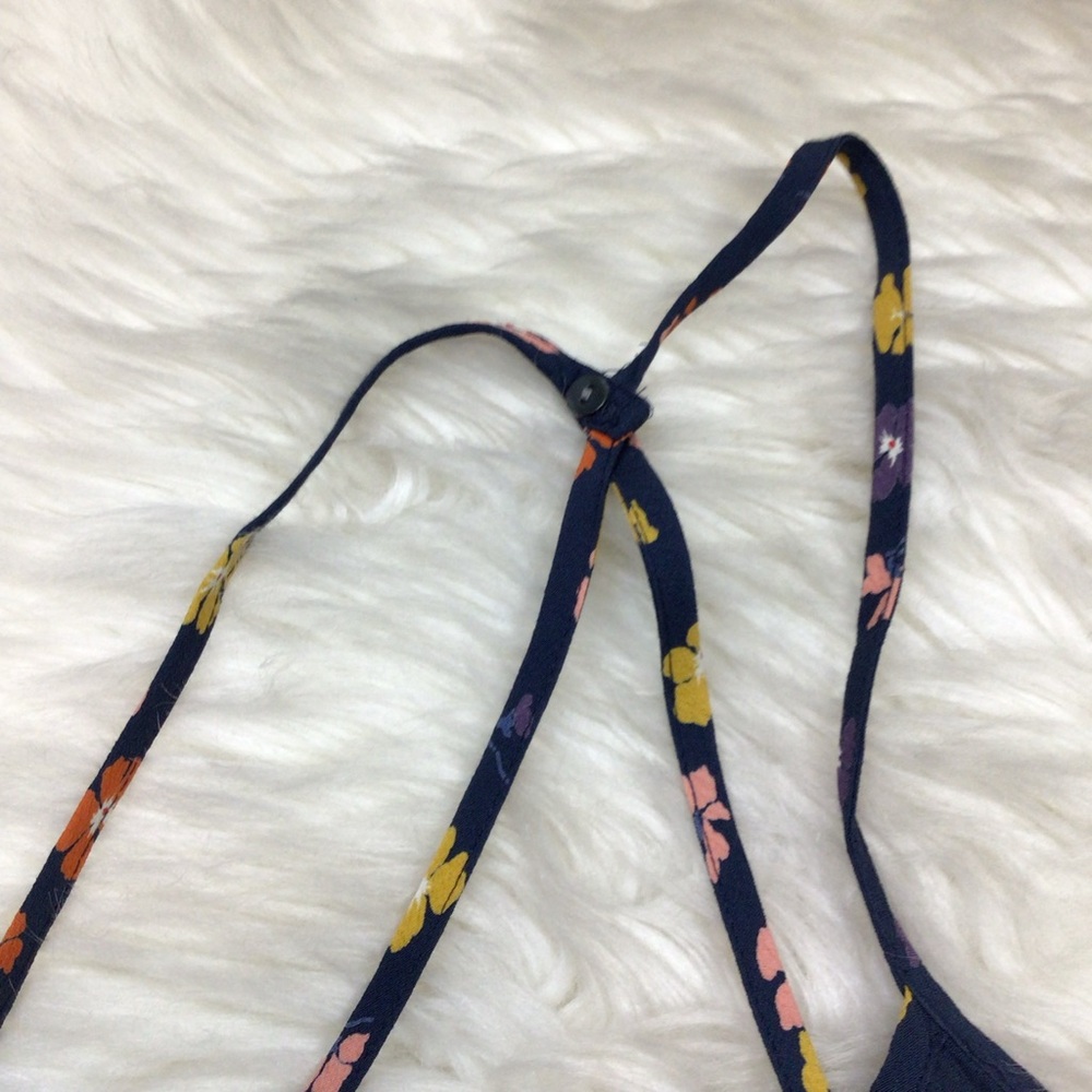 Madewell Smocked Floral Culotte Crop Wide Leg Jumpsuit Flowers Straps 2 - Picture 12 of 12
